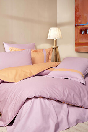 Özdilek Colour Stripe Çift Kişilik Nevresim Takımı Pembe