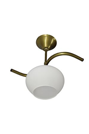 Fuji Eskitme Tekli Beyaz Yatsı Camlı Avize | Kaliteli Modern Metal Avize