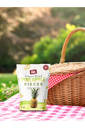 Ananas Kuru Meyve Cipsi 20 G X 3Adet Dondurularak Kurutulmuş Meyve