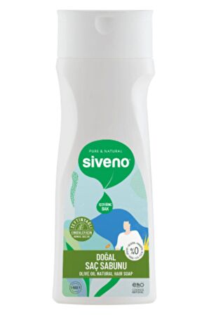Siveno %100 Doğal Saç Sabunu Zeytinyağlı Bal Avokado 9 Değerli Bitki Erkekler İçin Bitkisel Şampuan 300 ml