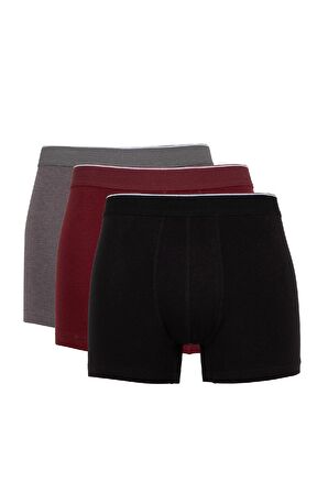 DeFacto Regular Fit 3'lü Boxer C9550AX24AUBK81