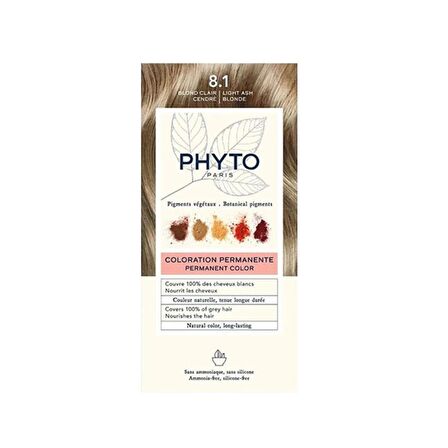 Phyto Color 8.1 Küllü Sarı Amonyak Ve Silikon İçermez Bitkisel Saç Boyası