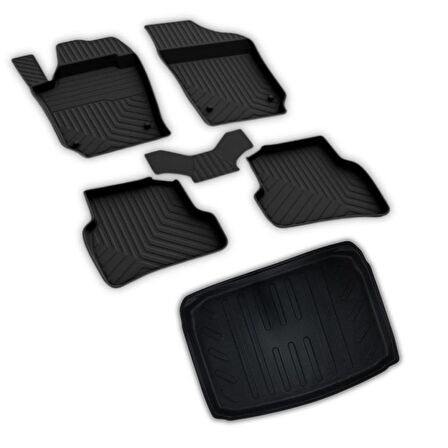 Skoda Fabia Ferrous 4D Paspas ve 3D Bagaj Havuzu 2018 2020