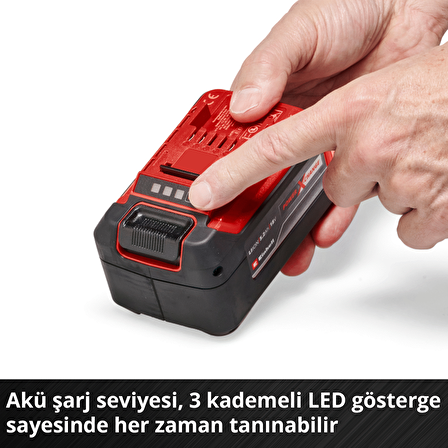 Original Einhell 5.2 Ah Plus Akü Power X-Change (Li-Ion Akü, 18 V, 5.2 Ah, Tüm Power X-Change cihazları ile uyumlu) - 4511437