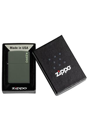 Zippo Çakmak Green Yeşil Hediyelik Kutu Benzin Taş Set du10-000019