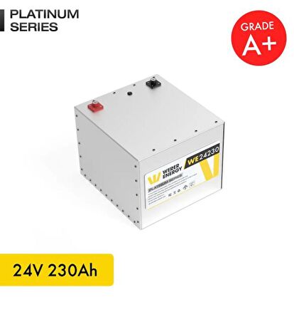 24V 230Ah LiFePO4 Platinum Series Bluetooth'lu Lityum Demir Fosfat Akü 