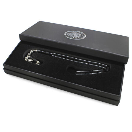 Kararmaz Metal Anadolu Desen Püsküllü Kesme Kesim Siyah Sıkma Kehribar