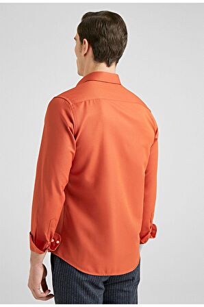 Twn Slim Fit Turuncu Oxford Gömlek 6EF02ORT00288 6EF02ORT00288