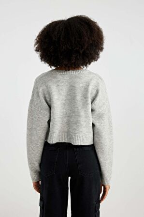 DeFacto Regular Fit V Yaka Kazak C1517AX23WNGR210