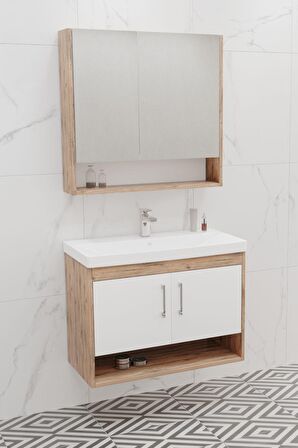 Samba 80 Cm Banyo Dolabı - Boy Dolap Hariç