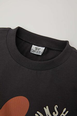 DeFacto Erkek Bebek Baskılı Kısa Kollu Tişört Şort 2'li Takım C1001A524SMAR126