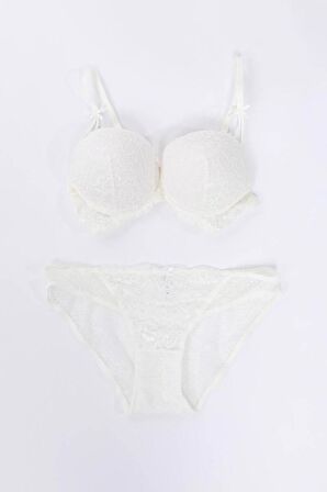 Pierre Cardin Kadın Balenli Destekli Push Up Sütyen Takımı