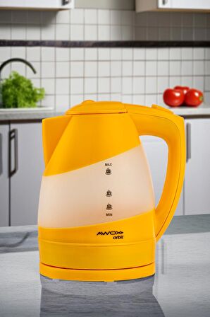 Awox Orbit Gizli Rezistanslı Kettle Sarı