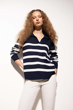 DeFacto Regular Fit Polo Yaka Basic Kazak A1249AX24WNNV131