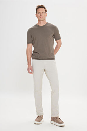 Standart Fit Normal Kesim %100 Pamuk Bisiklet Yaka Triko Tişört