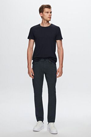 Ds Damat Slim Fit Lacivert %100 Pamuk T-Shirt 4HC141996753M 4HC141996753M
