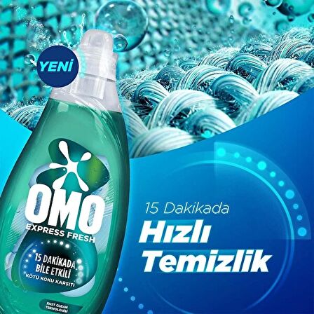 Omo Express Fresh Kötü Koku Karşıtı Beyazlar ve Renkliler için Sıvı Deterjan 1.48 lt