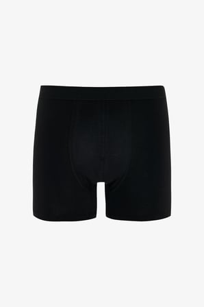 Erkek Pamuklu Basic Black 3'lü Boxer