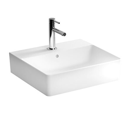 VitrA Nuo 7431B003-0001 Dikdörtgen Lavabo, 50 cm