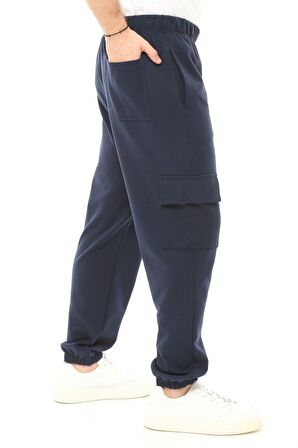 defy's Erkek Kargo Cepli Jogger Eşofman Altı Lacivert