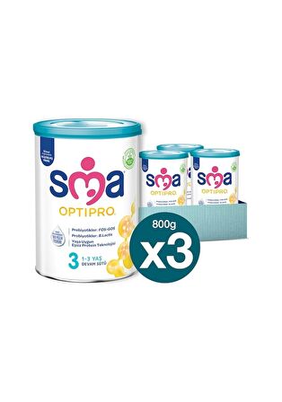 SMA 3 Optipro Probiyotik Devam Sütü 800 gr x 3 Adet