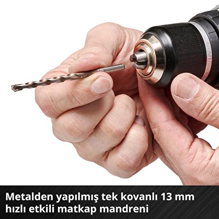 Einhell Professional Akülü Vidalama TP-CD 18/60 Li BL - Solo Power X-Change (Li-Ion, 18 V, kömürsüz motor, 13 mm metal mandren, 2 vitesli şanzıman, akü ve şarj cihazı dahil değildir) - 4514210