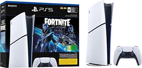 Sony Playstation 5 Slim Digital Versiyon Fortnite Bundle Oyun Konsolu (Bilkom Garantili)