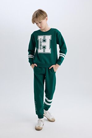 DeFacto Erkek Çocuk Baskılı Beli Lastikli Jogger Eşofman Altı D4478A824WNGN671