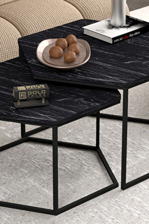 Orta Sehpa Altıgen İkili Lüx Bendir