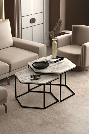 Orta Sehpa Altıgen İkili Lüx Efes