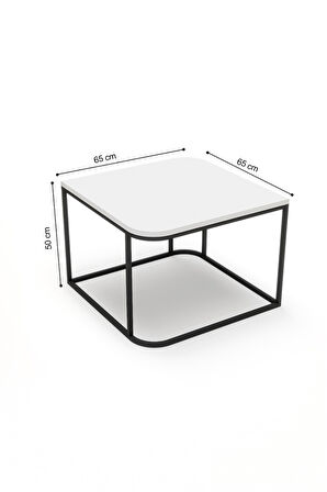 Orta Sehpa Ve Zigon Yan Sehpa Flora Set Traverten