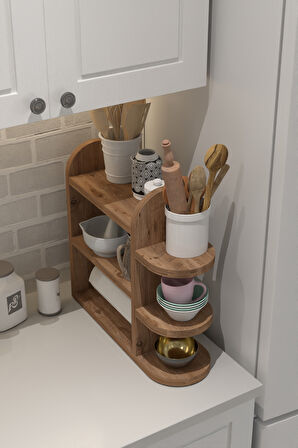 Mutfak Rafı Baharatlık Peçetelik Atlantik Çam