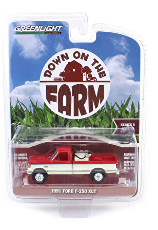 Greenlight Down on the Farm Serisi - 1991 Ford F-250 XLT Diecast Model Araba