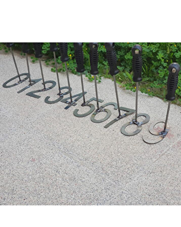 Hayvan Numaralandırma Damga Seti 0-9