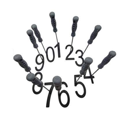 Hayvan Numaralandırma Damga Seti 0-9