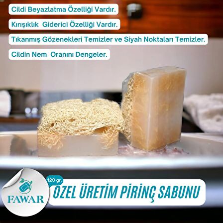 FAWAR Doğal Kabak Lifli Prinç Özlü Sabun %100 organic