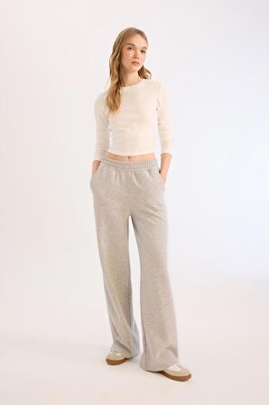 DeFacto Coool Wide Leg Eşofman Altı Beli Lastikli Geniş Bol Paça B3345AX25SPGR210