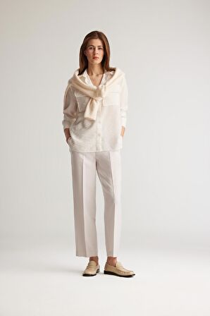 DeFacto Regular Fit Basic Düz Çift Cepli Uzun Kollu Gömlek E5925AX25SPER105