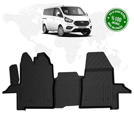 Ford Tourneo Custom 4D Havuzlu Paspas (Ön 2 Parça) 2012 - 2023 Model