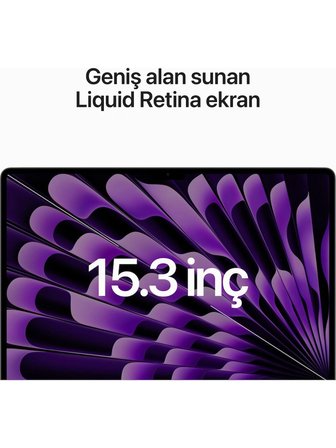 Apple MacBook Air M2 15.3" 8 GB RAM 256 GB SSD Dizüstü Bilgisayar Uzay Grisi