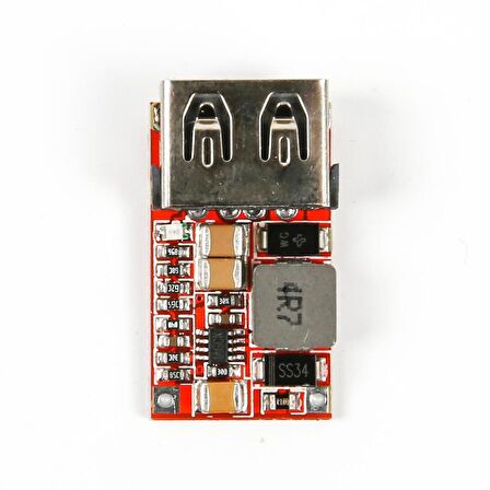 6-24V dan 5V 3A a %97.5 Verimlilikli USB DC-DC Gerilim Azaltıcı Modülü