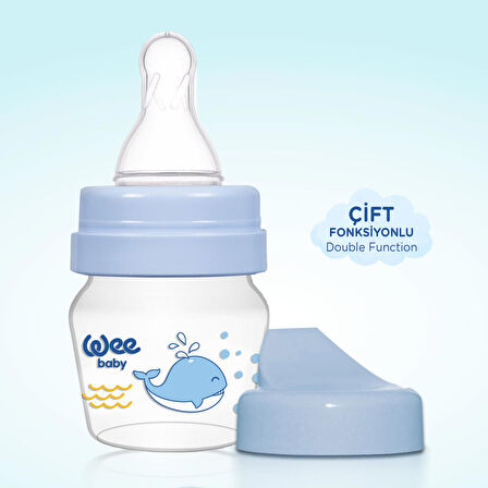 Wee Baby Mini PP Alıştırma Bardağı Seti 30 Ml Mavi