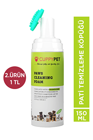 Cupyypet Evcil Hayvanlar İçin Pati Temizleme Köpüğü 150 ml