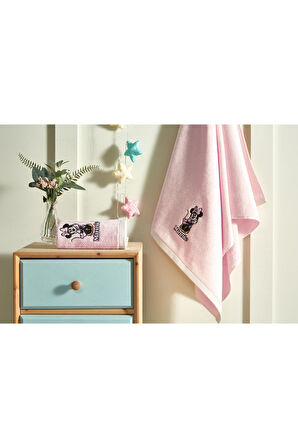 Özdilek Minnie Mouse Happy Disney Lisanslı Kadife 2'li Havlu Set