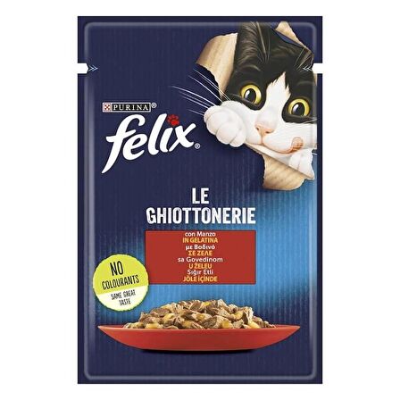 Felix Sığır Etli Kedi Yaş Mama 85 Gr