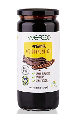 Wefood Organik Keçiboynuzu Özü 640 gr (Soğuk Sıkım)