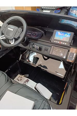 Lisansli Range Rover 12V! 4X4, Tabletli, Eva Yumusak Lastik, Çift Kişilik Akülü Araba!