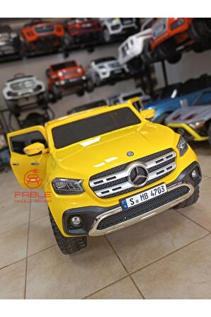 Lisansli Mercedes X-Class! 12V, 4x4 ve 4x2. Kullanım, Kauçuk Lastik, Kumandali, Triptonik Vites