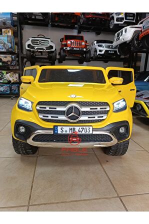 Lisansli Mercedes X-Class! 12V, 4x4 ve 4x2. Kullanım, Kauçuk Lastik, Kumandali, Triptonik Vites