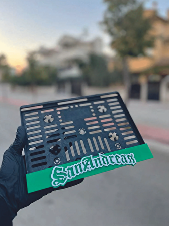 GTA San Andreas Özel Tasarım Pleksi Motor Plakalık